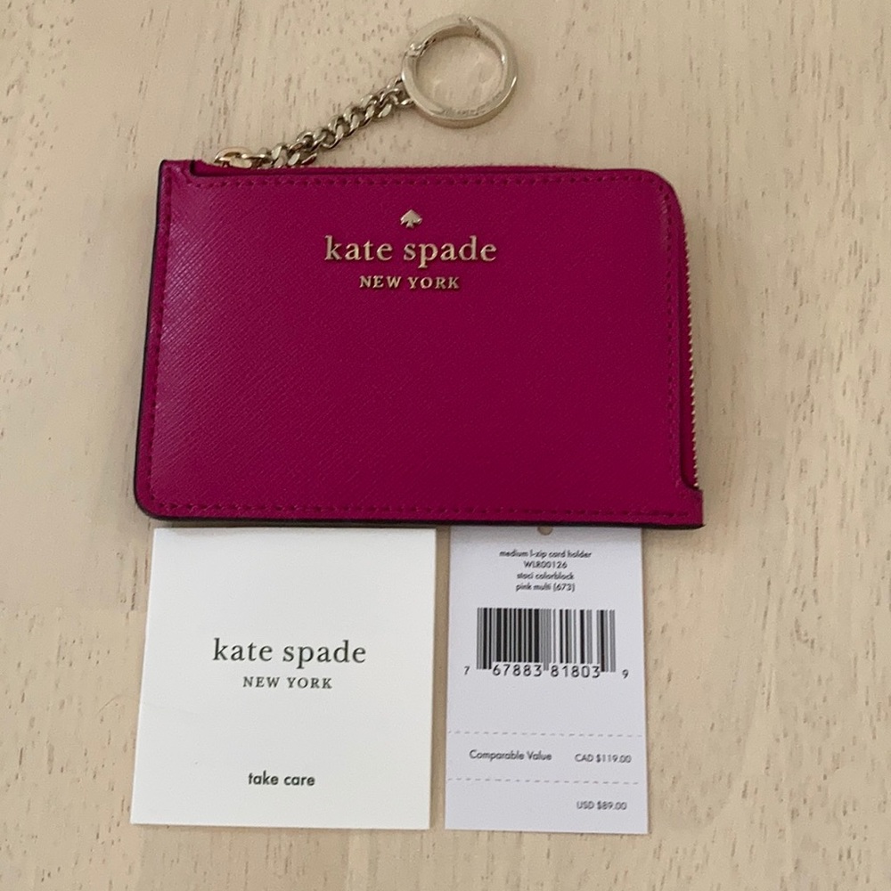 Kate Spade Medium L-ZIP Card Coin Holder